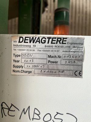 Triage et stockage des pommes de terre Dewagtere Remplisseur Big-Bag 