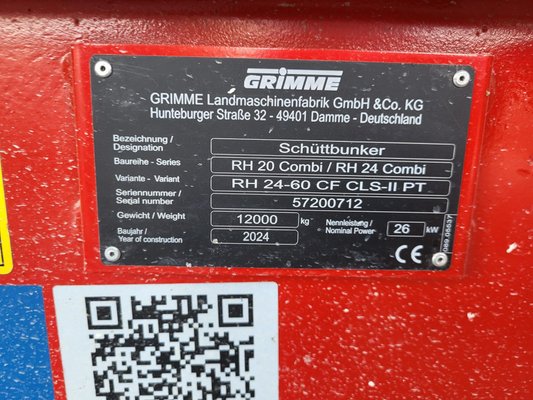 Déterreur - pommes de terre Grimme Déterreur GRIMME RH2460