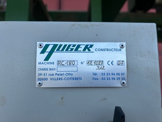 Triage et stockage des pommes de terre Auger Remplisseur RC180